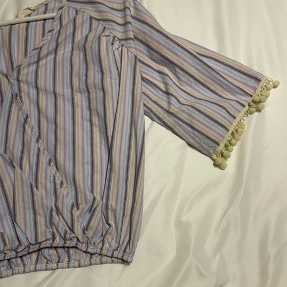 Blue/Purple Striped Top - Picture 3 of 5